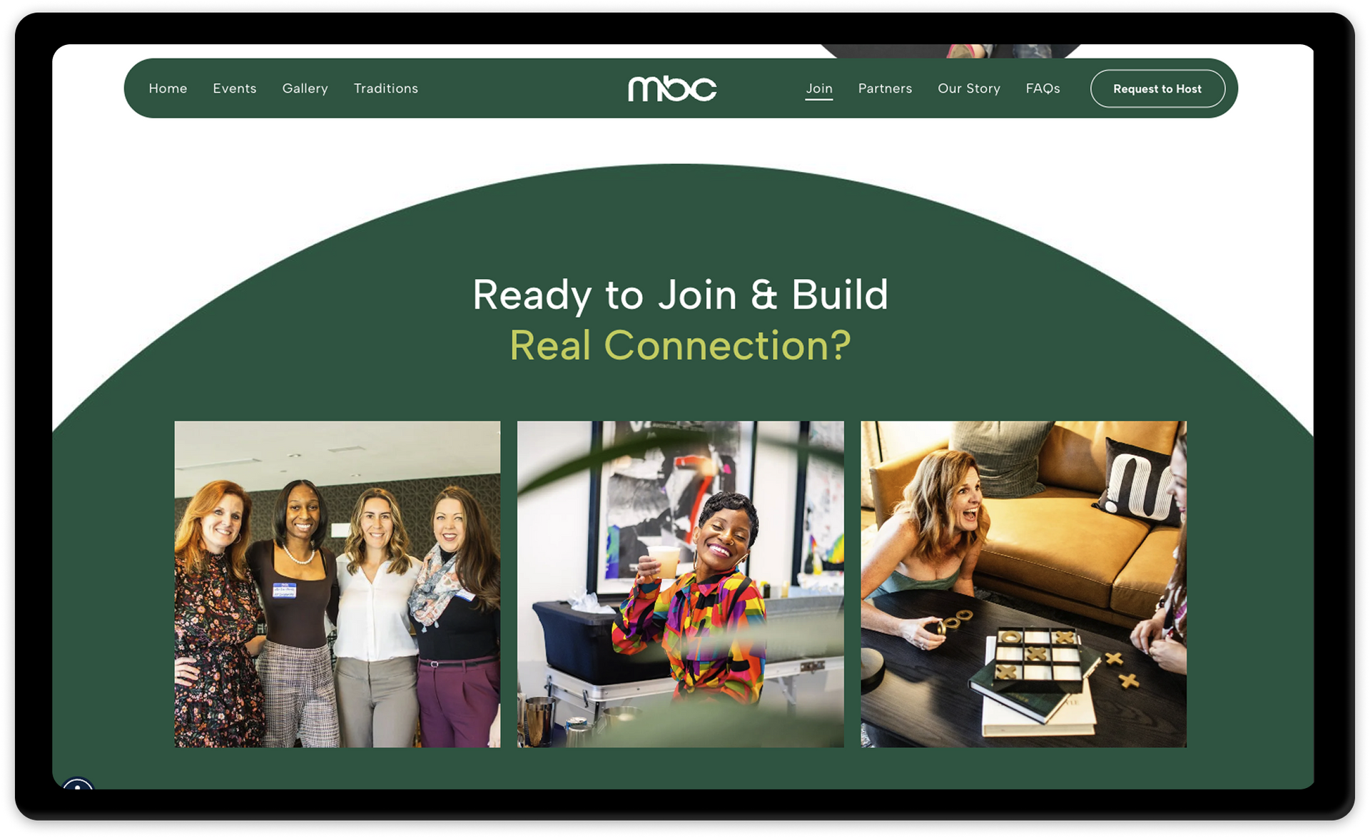 Multifamily Breakfast Club Website Desktop View