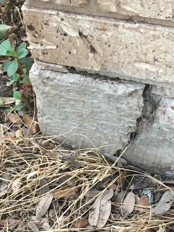 A cracked foundation depicting the importance of a proper
house foundation repair
