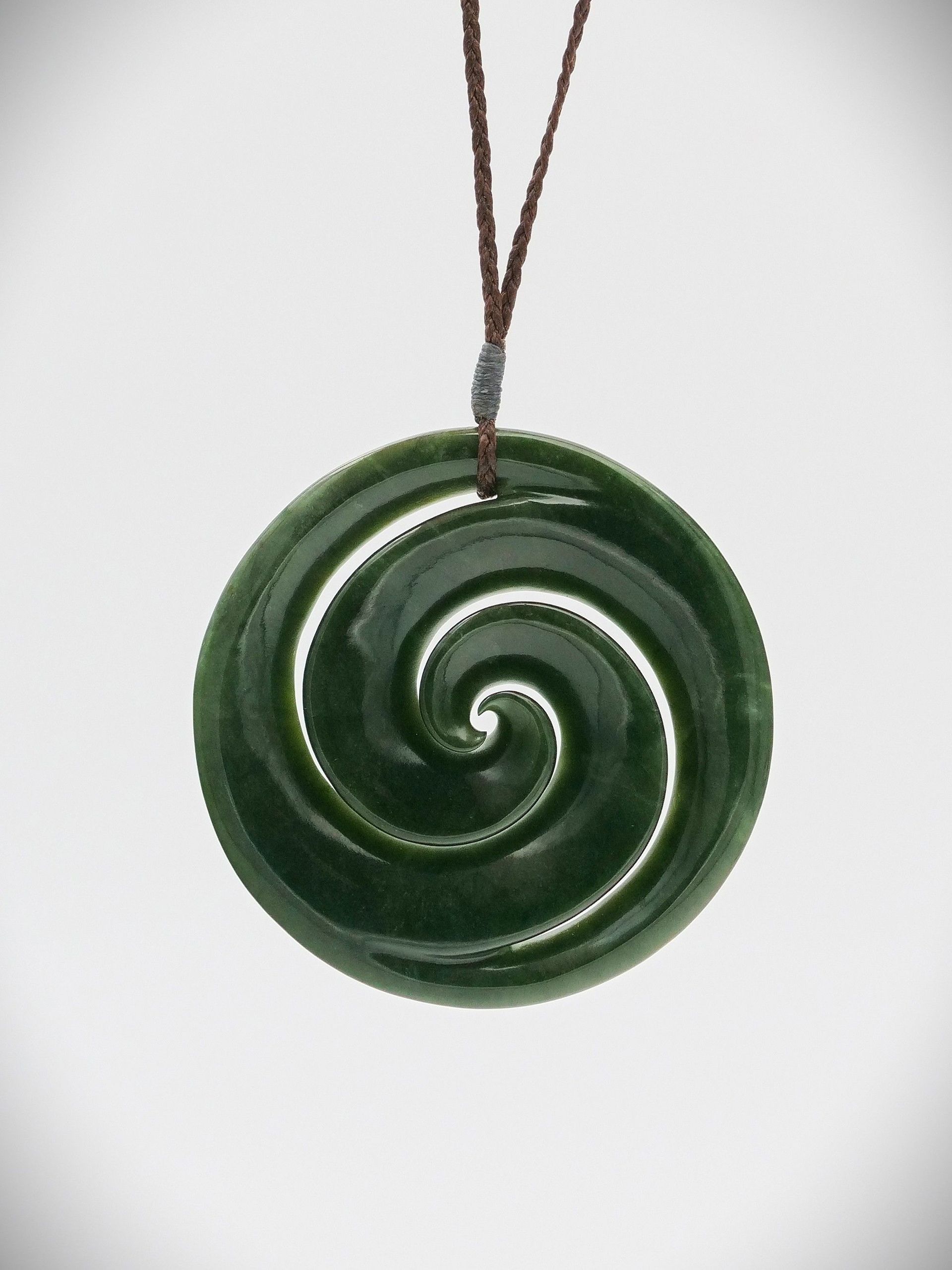 Greenstone koru pendant