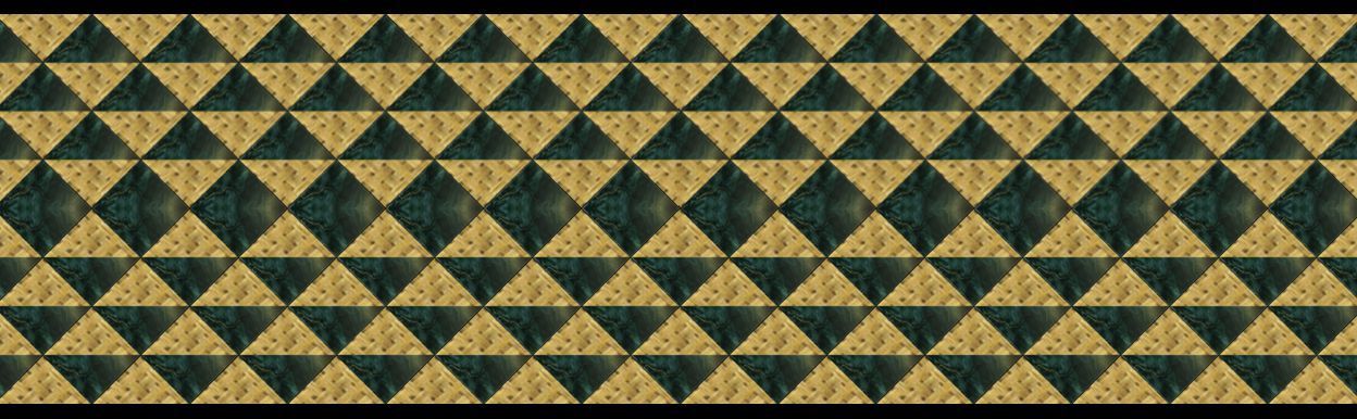 A seamless pattern of triangles on a black background