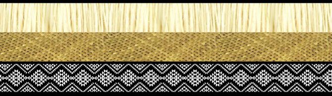 A black and gold border with a pattern on it