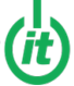 Green IT logo with a circle and a vertical line above