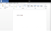 Word document, text