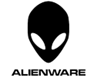 Alienware logo: black alien head with two eyes over the word