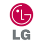 LG logo: red circle with a stylized letter