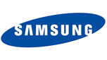 Samsung logo: White