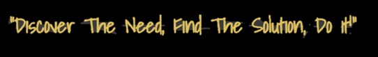 Yellow text on a black background: