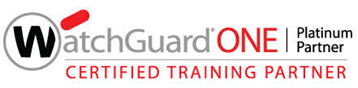 WatchGuard One Certified Training Partner logo: black 