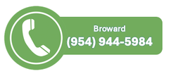 Green phone icon with Broward phone number: (954) 944-5984.