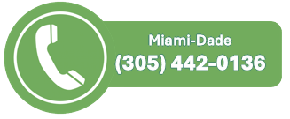 Green call button with Miami-Dade phone number (305) 442-0136.
