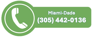 A green button with a phone icon and the number 305 442 0135 on it.