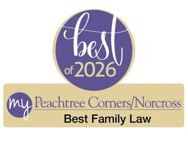 Insignia «Lo mejor de 2026» para My Peachtree Corners/Norcross, Mejor bufete de Derecho de Familia