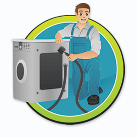 Dryer Vent Cleaning in Toledo, OH | Pringle Mega-Vac Man cleaning dryer vent graphic