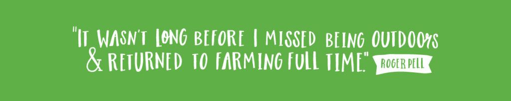 Quote on a green background: 