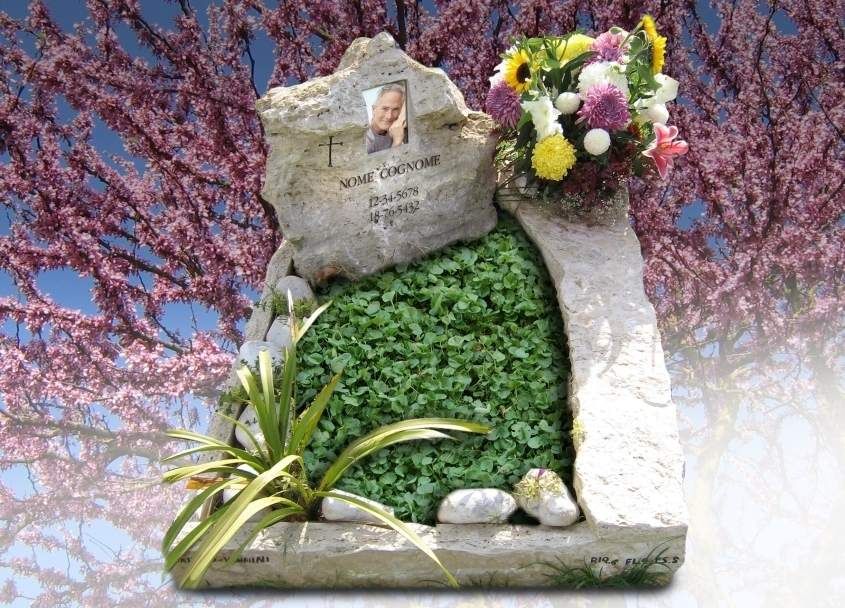 Monumento funebre con giardino integrato