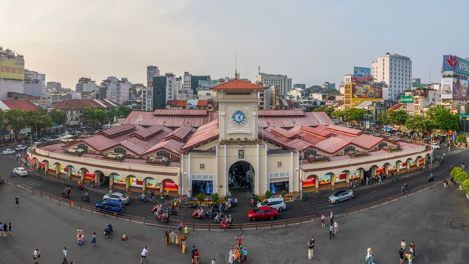 Ben Thanh Market is a historic and cultural landmark located in the heart of District 1, Ho Chi Minh City