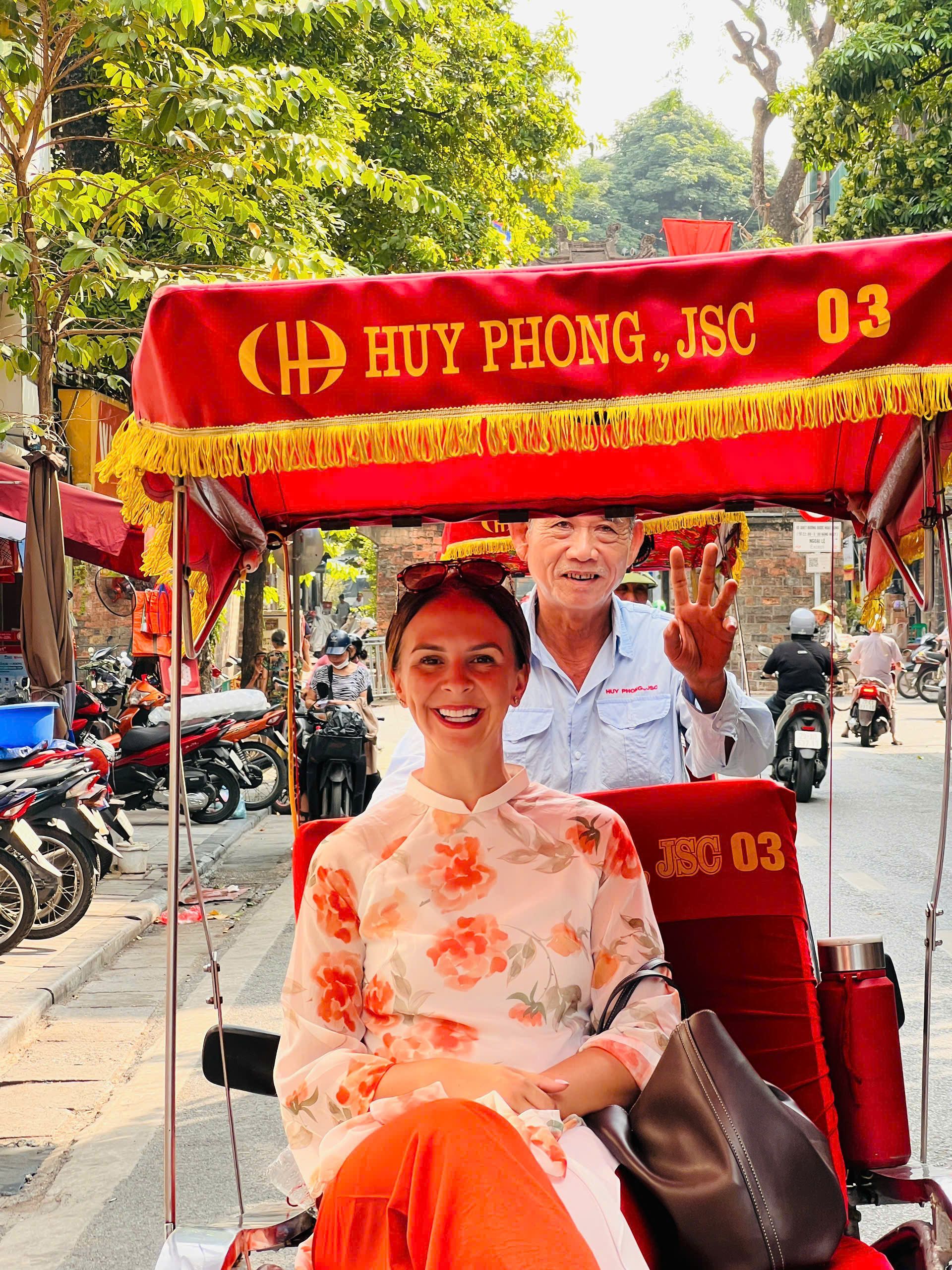 Cyclo is a iconic three-wheeled bicycle taxi.