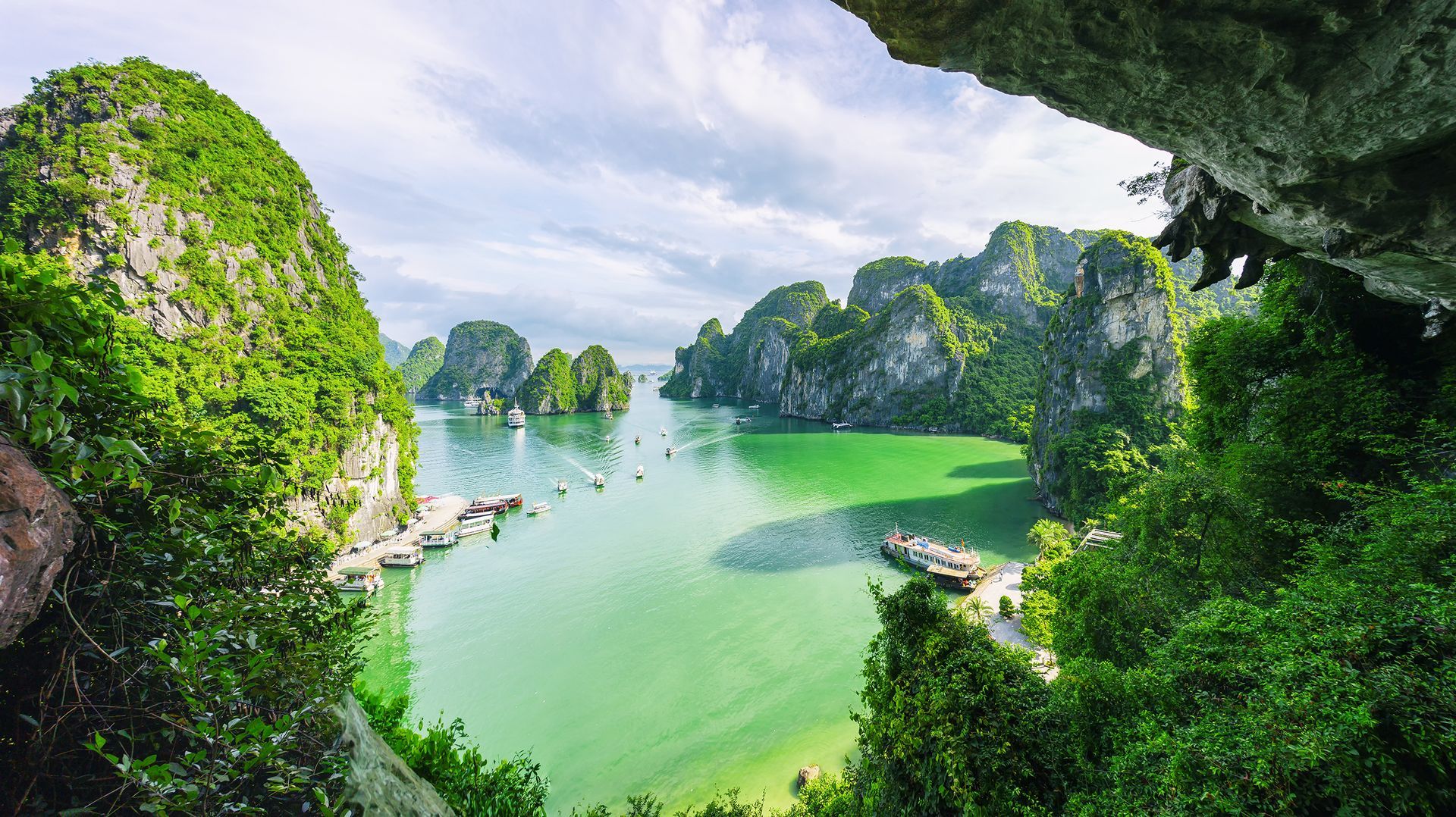 A panorama view of Ha Long Bay, Vietnam