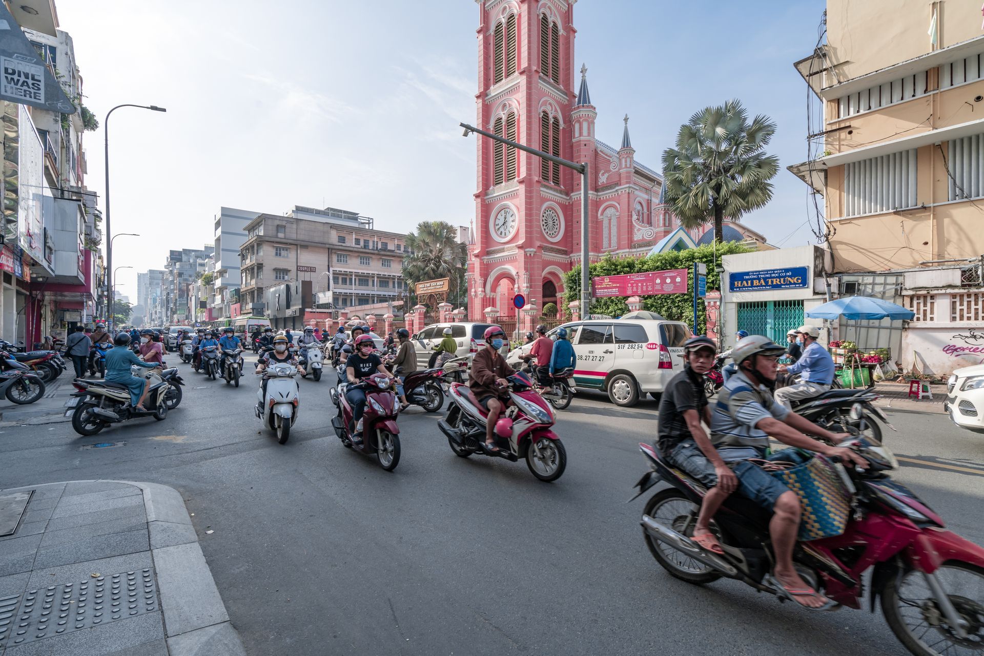 Right across the road is Tan Dinh Market, famous for its mountain of textiles and incredible local food stalls.