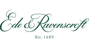 A green and white logo for ede & ravencroft