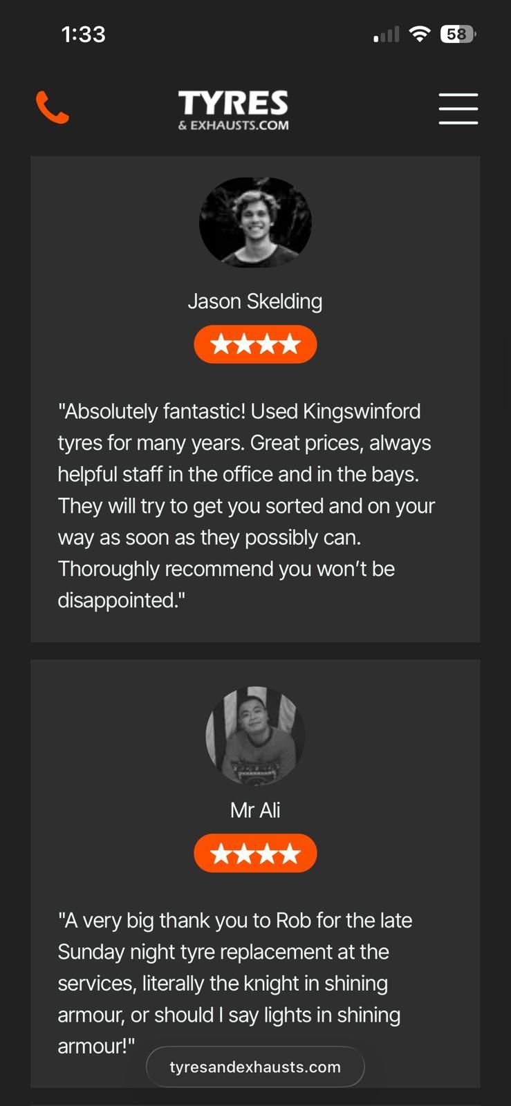 Website screenshot