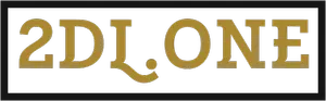 Gold logo with the text