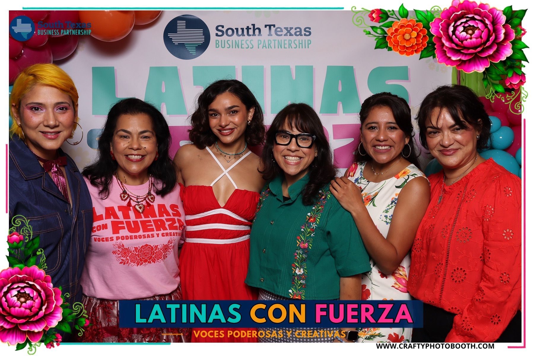 Guest posing at the Crafty Photo Booth Printed Photo Booth Experience in San Antonio