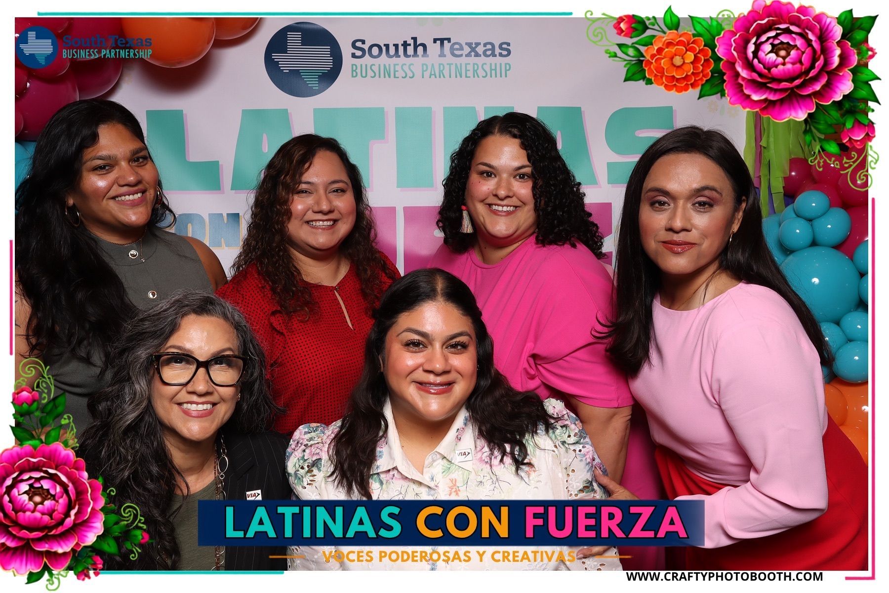 Guest posing at the Crafty Photo Booth Printed Photo Booth Experience in San Antonio