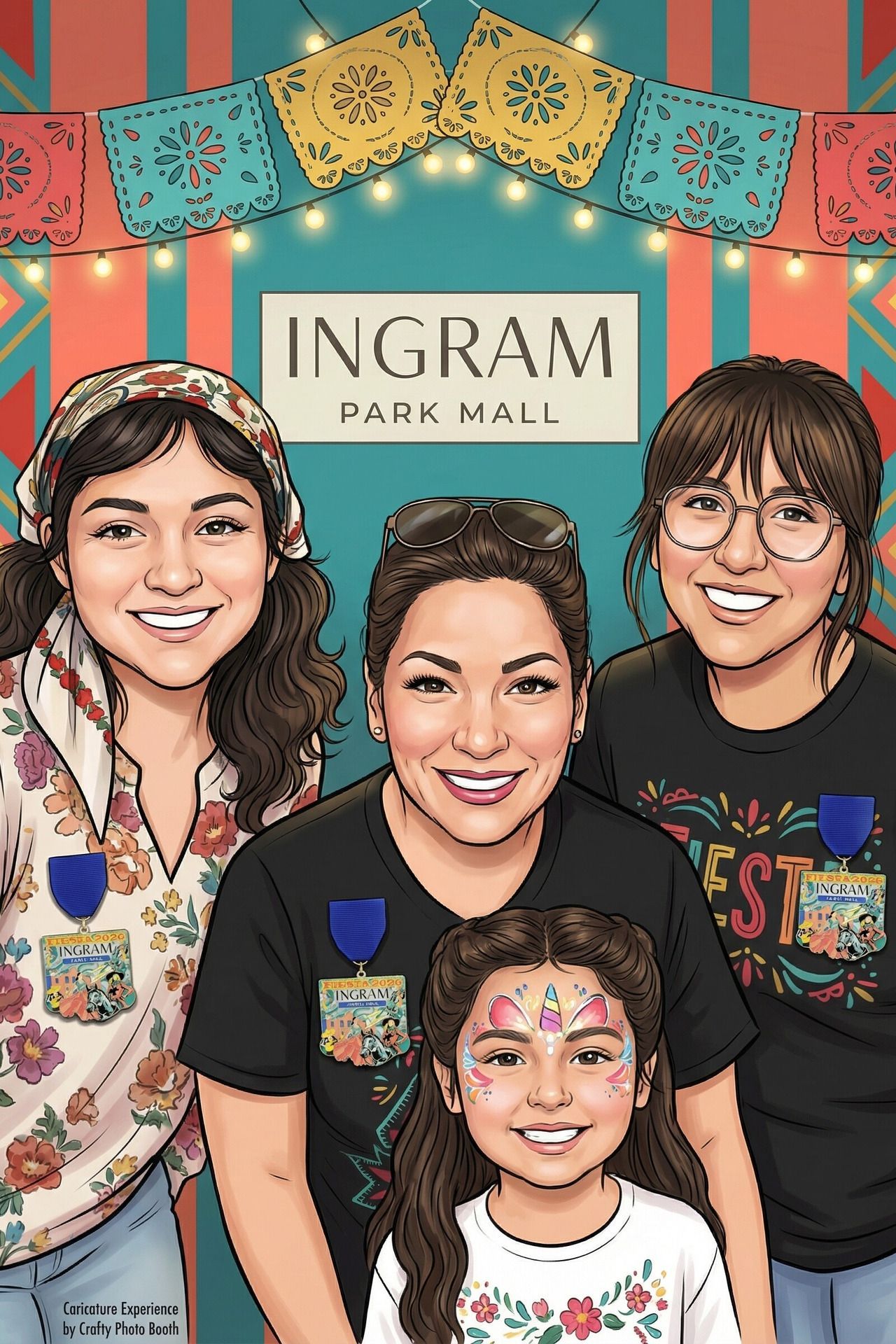 AI Caricature Portrait Photo Booth Experience