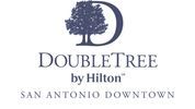 The logo for doubletree by hilton in san antonio downtown.