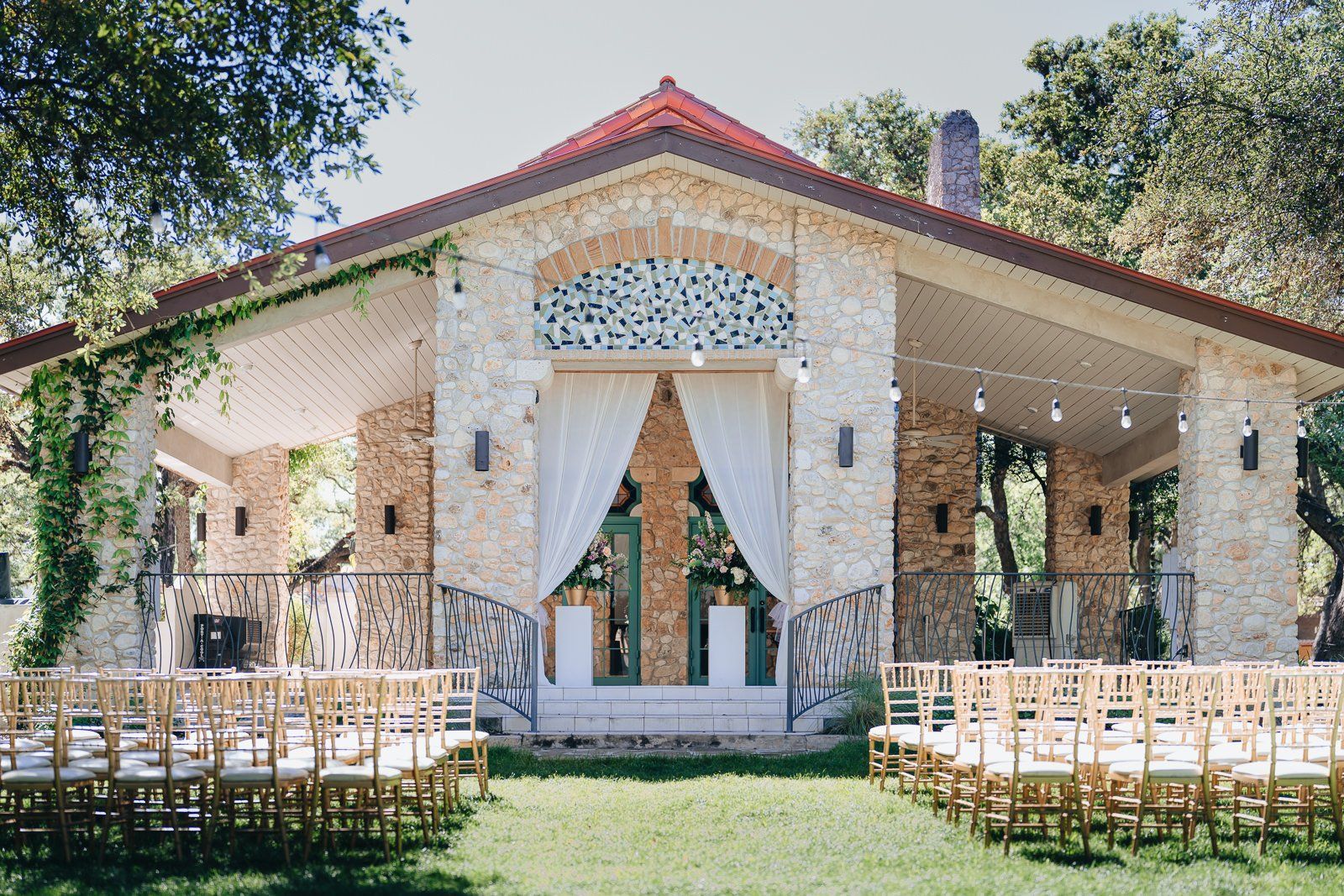 Wedding set up at The Veranda
