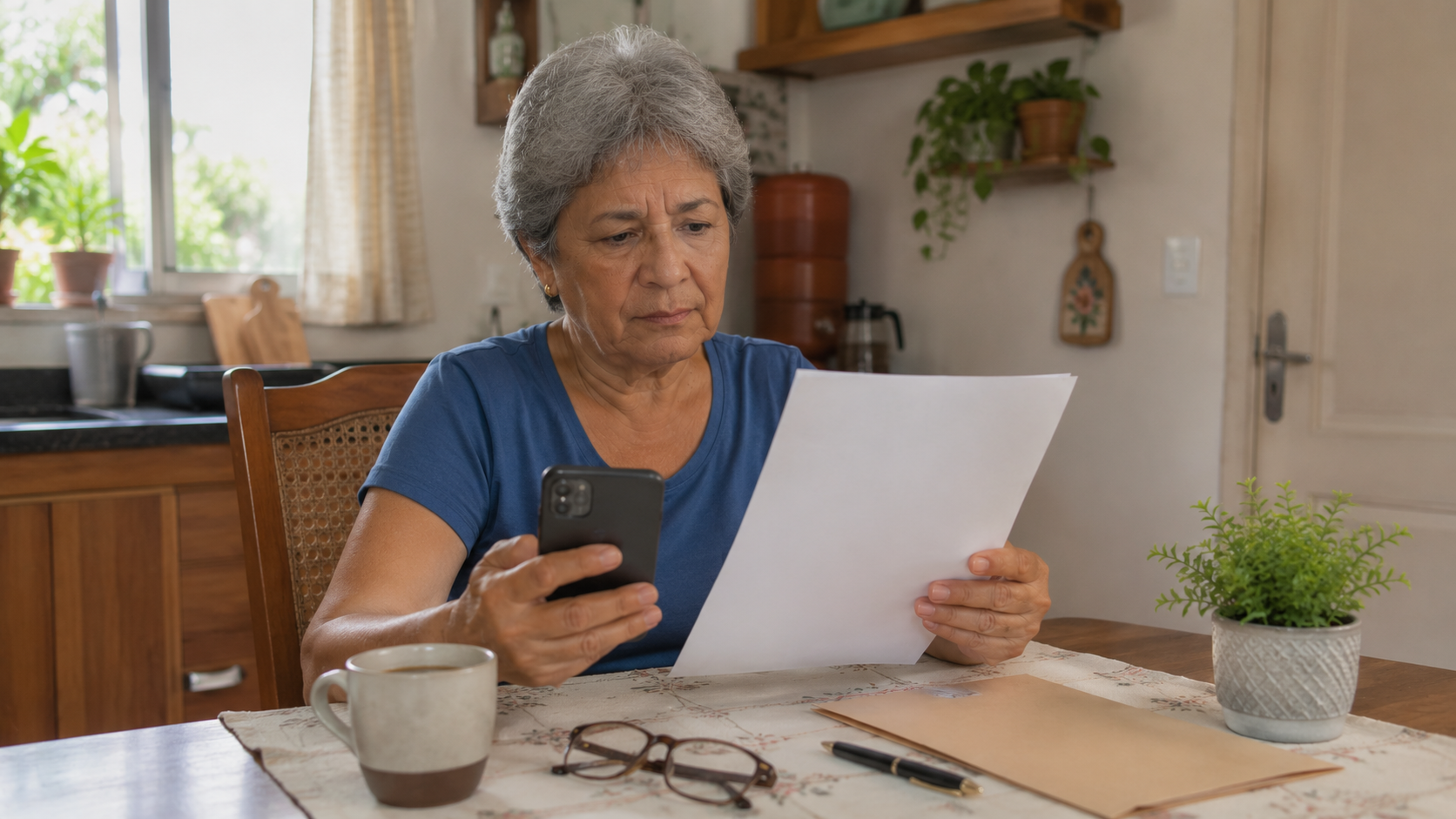 Aposentada confere abatimento maior de 65 anos no INSS