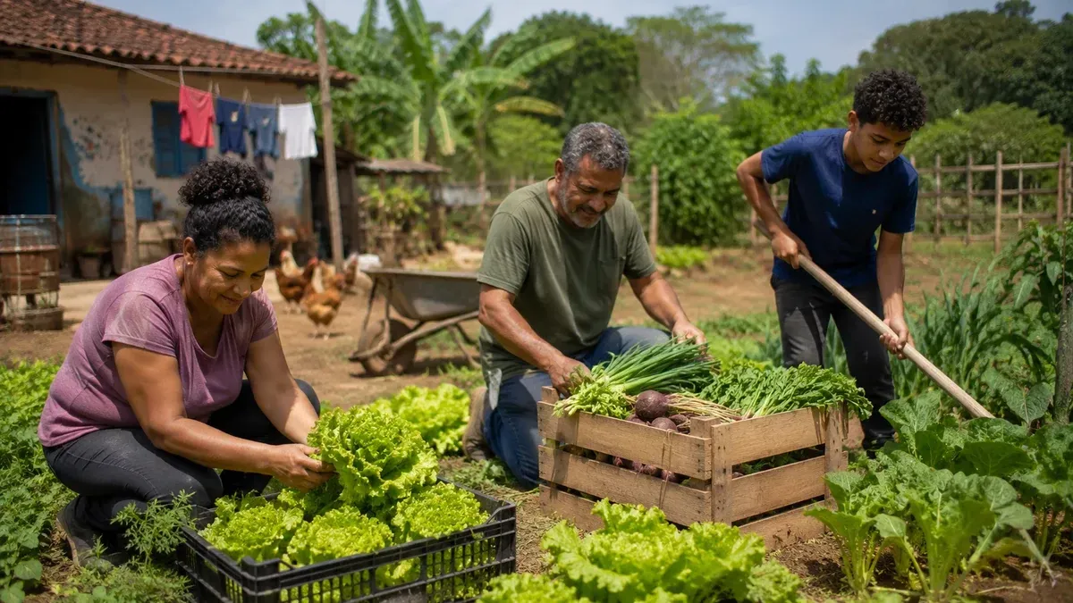 Família rural trabalha em regime de economia familiar como segurada especial Família rural trabalha em regime de economia familiar como segurada especial