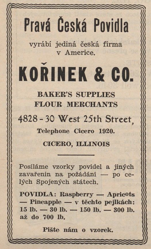 AdKorinekFlourSupplyKalendar1935Page284AT525 AdKorinekFlourSupplyKalendar1935Page284AT525