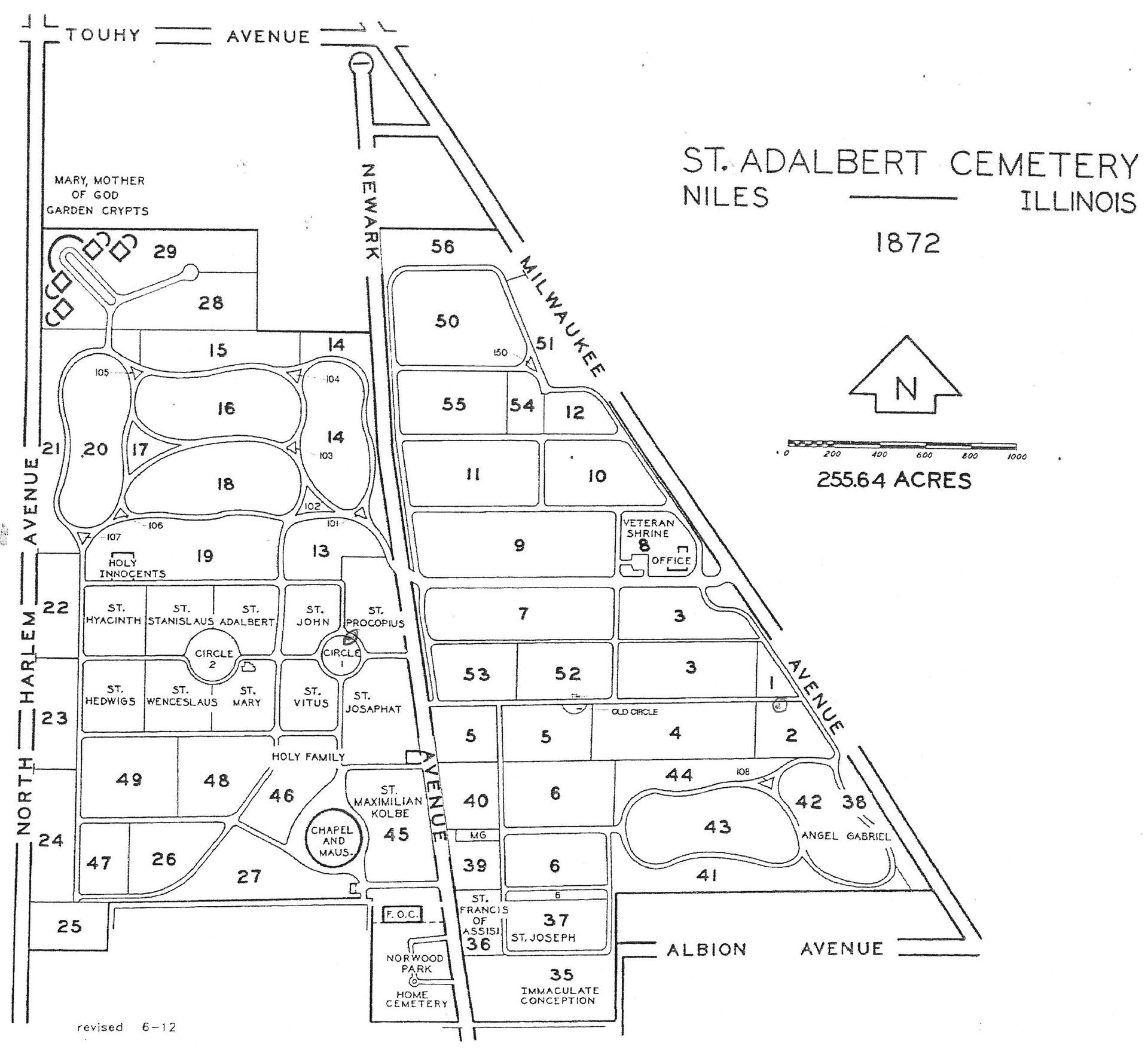 AdalbertCemeteryMap1050 AdalbertCemeteryMap1050