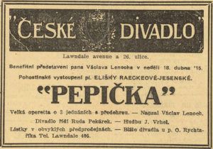 AdvertisementDH4131915Page3PlayPepickaWithVaclavLenoch AdvertisementDH4131915Page3PlayPepickaWithVaclavLenoch