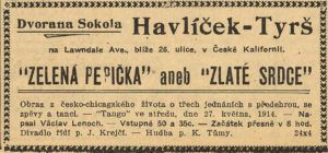 AdvertisementVaclavLenochDH5261914 AdvertisementVaclavLenochDH5261914