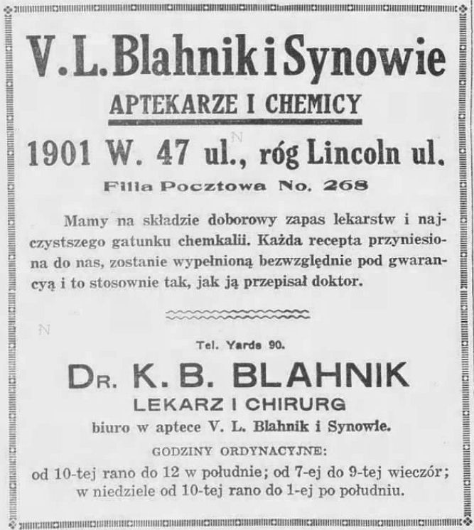 AdvertisementVenclBlahnikDziennikNarodowy1211915pg17NOHeading AdvertisementVenclBlahnikDziennikNarodowy1211915pg17NOHeading