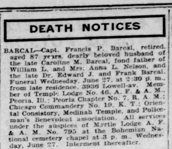 BarcalObit6261923Tribune BarcalObit6261923Tribune