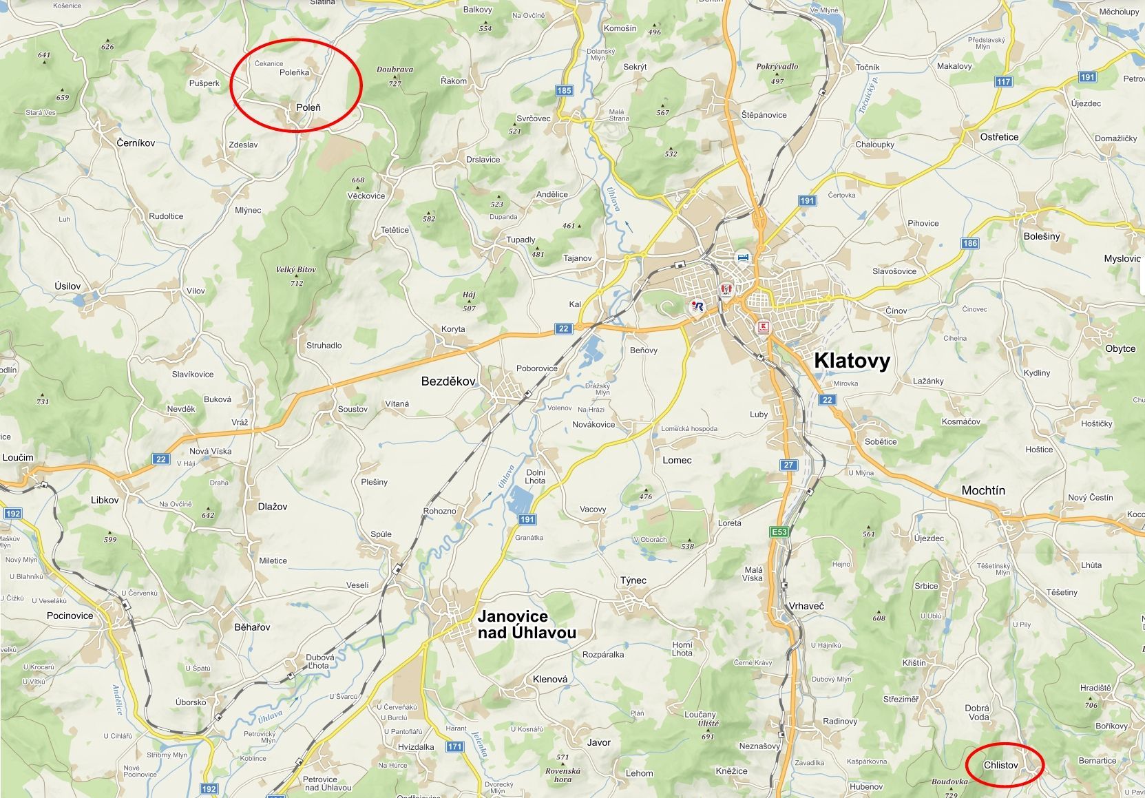 BaseMapChlistovToPolenkaLocated BaseMapChlistovToPolenkaLocated