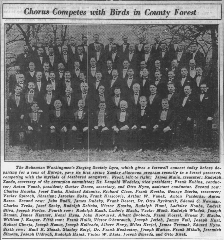 BohemianWorkingmensSingingSocietyLyraBeforeEuropeTripTribune511932Page62 BohemianWorkingmensSingingSocietyLyraBeforeEuropeTripTribune511932Page62