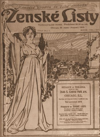 CoverZenskeListyChicago1918at350 CoverZenskeListyChicago1918at350