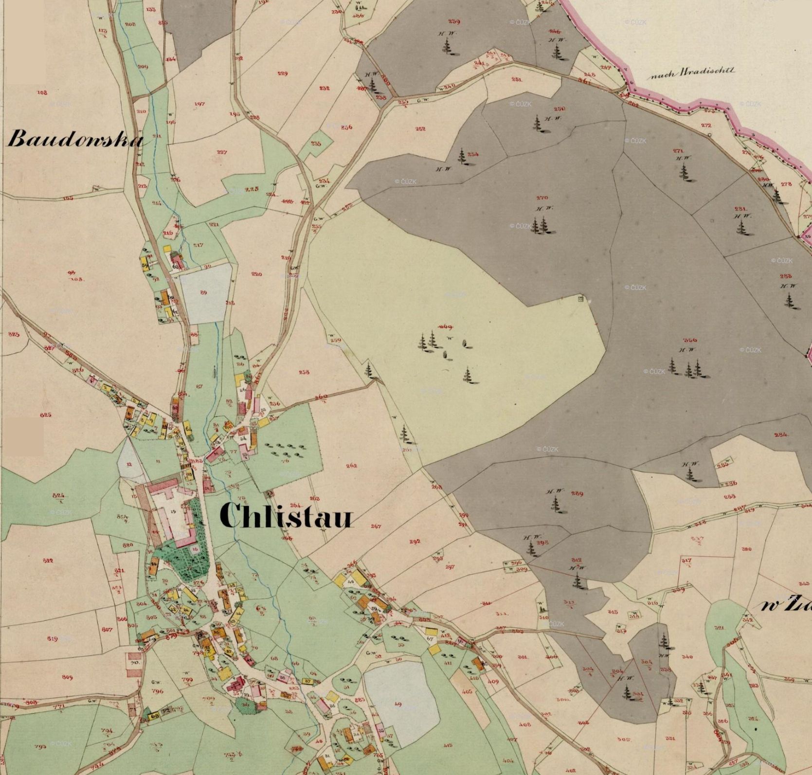 MapCadastralChlistov1837Archive MapCadastralChlistov1837Archive