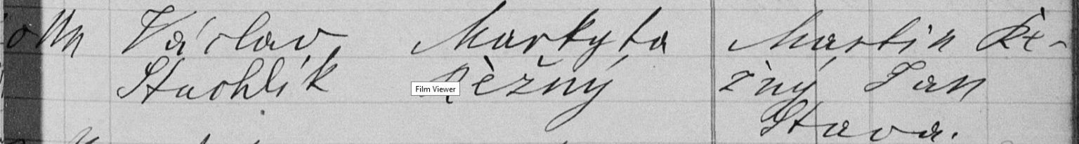 MarriageVaclavStuchlikMarketaReznyFeb1868StWenceslausCCPage19 MarriageVaclavStuchlikMarketaReznyFeb1868StWenceslausCCPage19