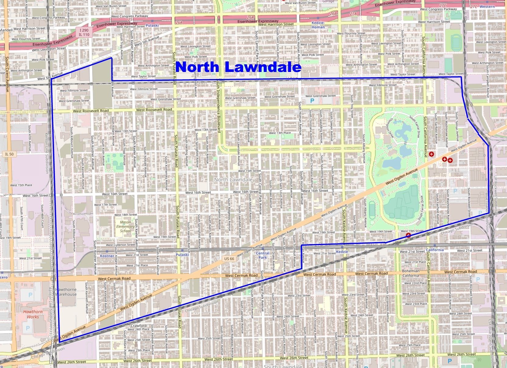 NorthLawndaleCloseUpMapTitled NorthLawndaleCloseUpMapTitled
