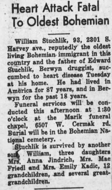 ObitTribuneMar251938Page1WilliamStuchlik ObitTribuneMar251938Page1WilliamStuchlik