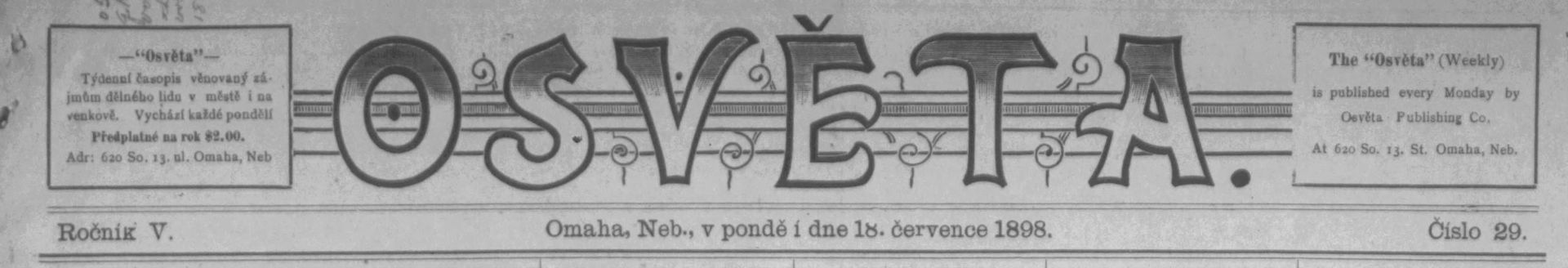 Osveta_1898_07_18_page_1 Osveta_1898_07_18_page_1