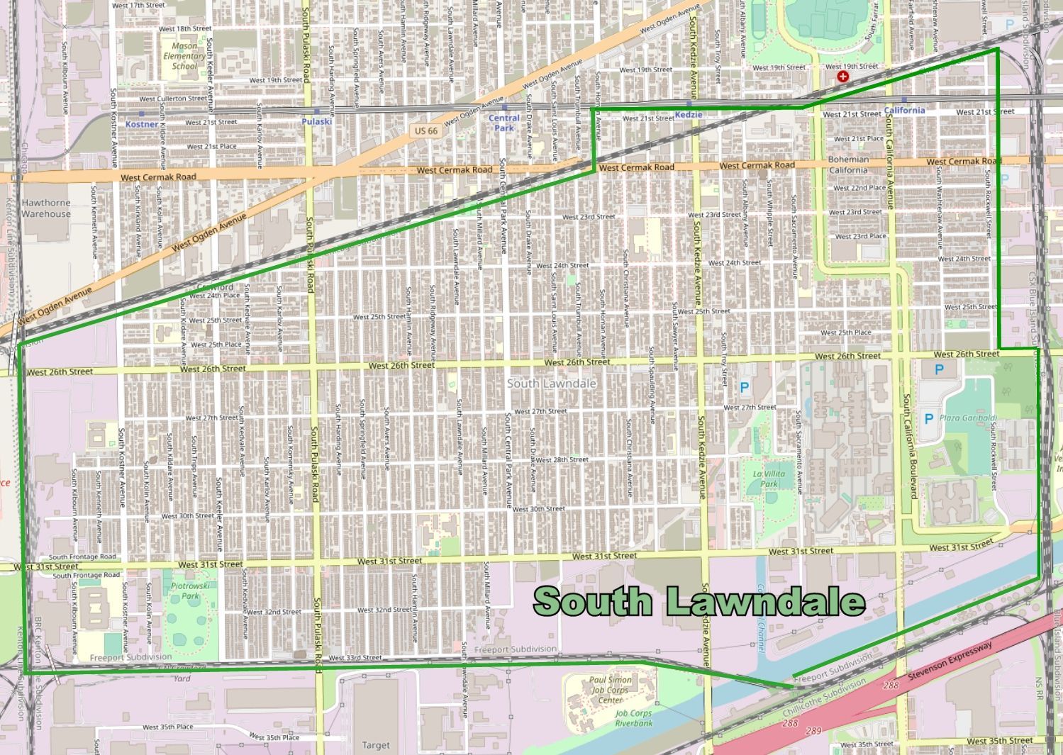 SouthLawndaleCloseUpMapTitled SouthLawndaleCloseUpMapTitled