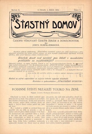 StastnyDomovPragePaperByZeman1905at325 StastnyDomovPragePaperByZeman1905at325