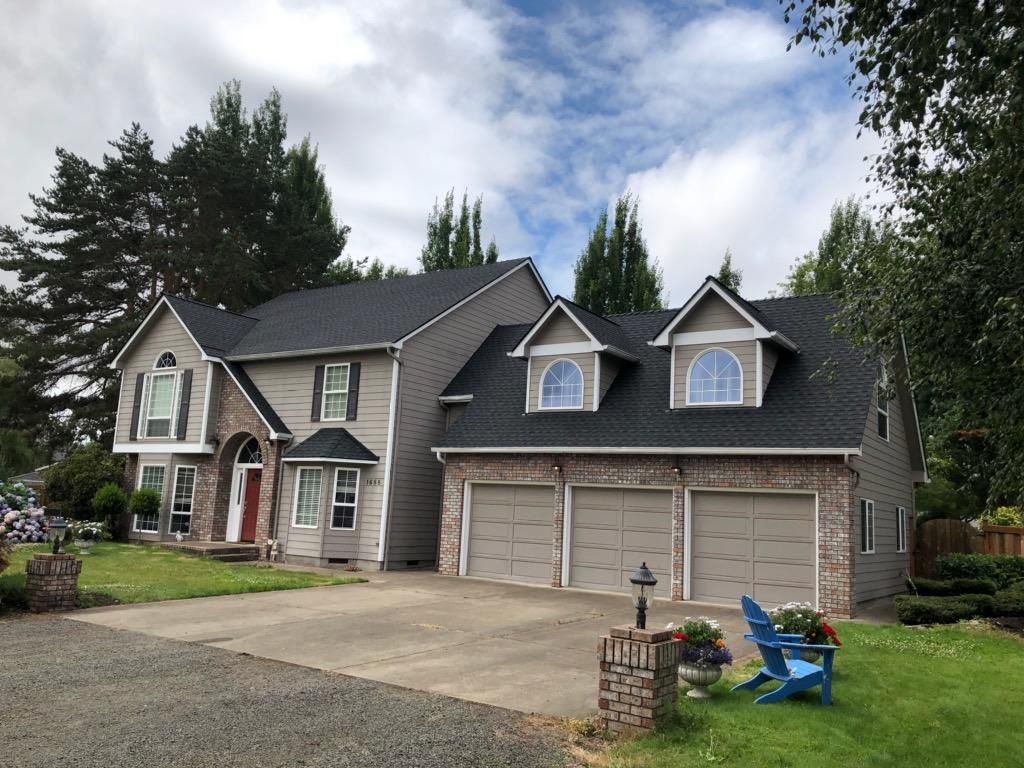 Large house dark roof
